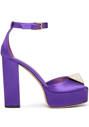 Valentino Garavani One Stud 120mm platform sandals - Purple
