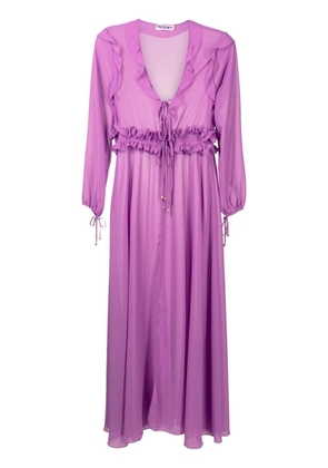 Olympiah ruffled maxi beach dress - Purple