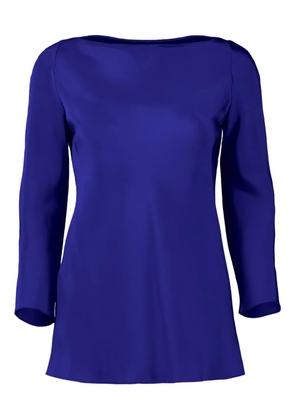 Peter Cohen boat-neck quarter-sleeve T-shirt - Blue