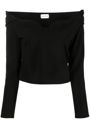 Magda Butrym off-shoulder long-sleeve top - Black