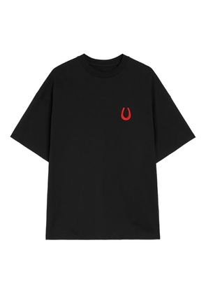 Jil Sander embroidered crew-neck T-shirt - Black