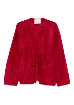 Soft Goat brushed cardigan - Red