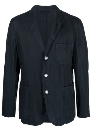 ASPESI stepped lapels single-breasted blazer - Blue