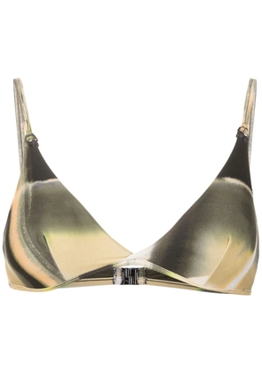 Lenny Niemeyer abstract-print triangle bikini top - Multicolour