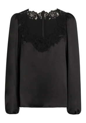 Dolce & Gabbana lace-detail top - Black