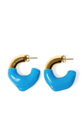 Sunnei rubberised-detail earrings - Gold