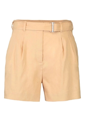 Simkhai Fletcher pleated belted shorts - Yellow