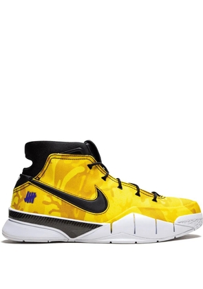 Nike x Undefeated Kobe 1 Protro PE 'LeBron PE/Yellow Camo' sneakers