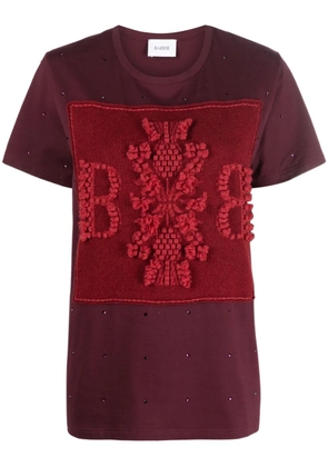 Barrie logo-embroidered embellished T-shirt