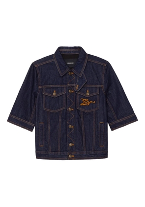 Zadig&Voltaire Kyo short-sleeve buttoned jacket - Blue