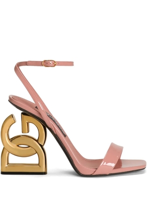Dolce & Gabbana DNA 105mm leather sandals - Pink