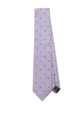 TOM FORD silk polka-dot tie - Purple