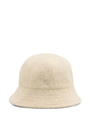 AMI Paris Ami de Coeur stud bucket hat - Neutrals