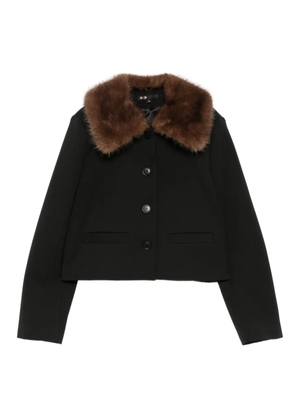 Maje collared jacket - Black