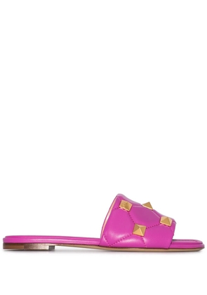 Valentino Garavani Roman Stud flat sandals - Pink