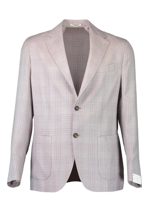 Eleventy single-breasted checked blazer - Neutrals