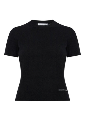Alexander Wang logo crew-neck T-shirt - Black