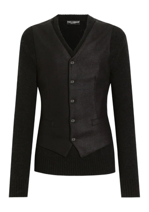 Dolce & Gabbana panelled sweater - Black