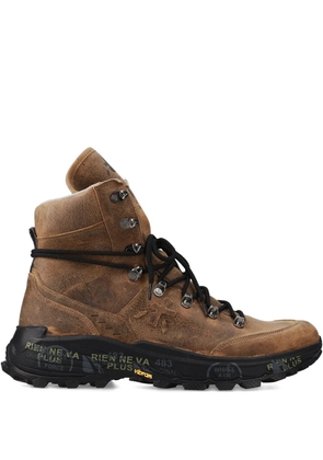 Premiata lace-up high-top boots - Brown