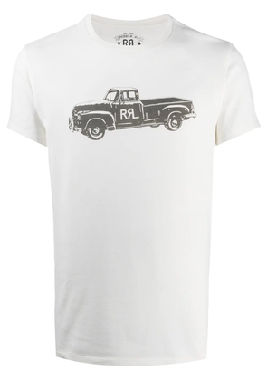 Ralph Lauren RRL short-sleeved truck print T-shirt - White
