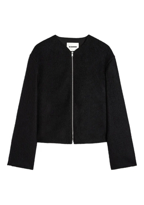 Jil Sander zip-front textured jacket - Black