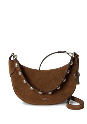Polo Ralph Lauren Polo ID suede shoulder bag - Brown