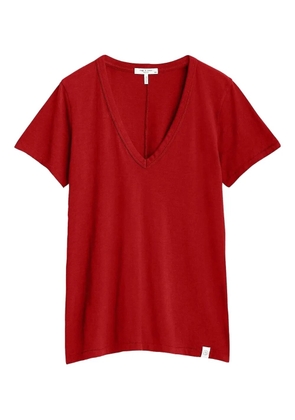 rag & bone The Slub V-neck T-shirt - Red