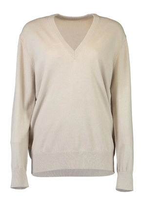Michael Kors Collection V-neck long-sleeve sweater - Neutrals