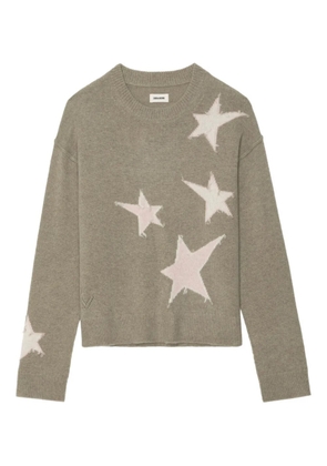 Zadig&Voltaire Markuz star-detail sweater - Green