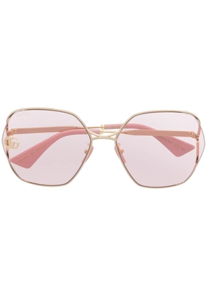 Gucci Eyewear Fork square-frame sunglasses - Pink