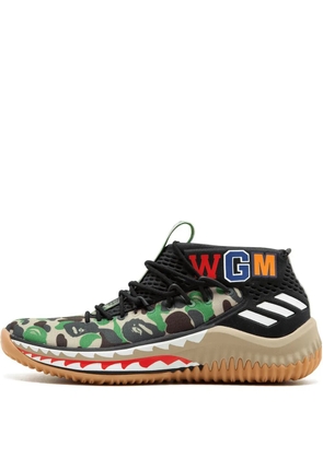 adidas x BAPE Dame4 'Green Shark ABC Camo' sneakers - Black