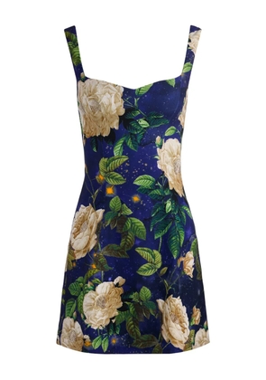 alice + olivia Eve sleveless mini dress - Blue