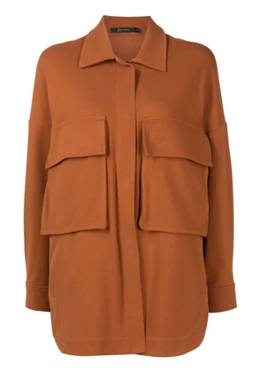 Lenny Niemeyer flap-pockets cotton-blend shirt - Brown