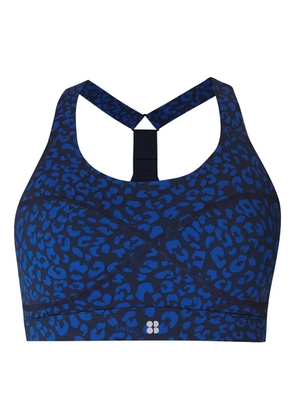 Sweaty Betty Power animl-print sports top - Blue