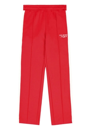 Sporty & Rich stripe-detail track pants - Red