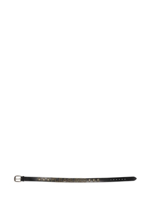 Pleasures studded leather belt - Black
