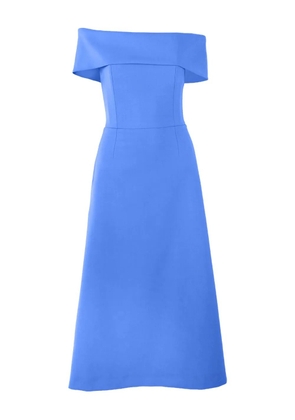 Carolina Herrera off-shoulder A-line midi dress - Blue