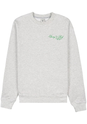 Sporty & Rich Villa logo-print sweatshirt - Grey