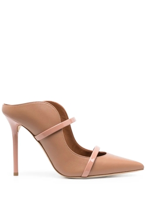 Malone Souliers Maureen 100mm pointed-toe mules - Neutrals
