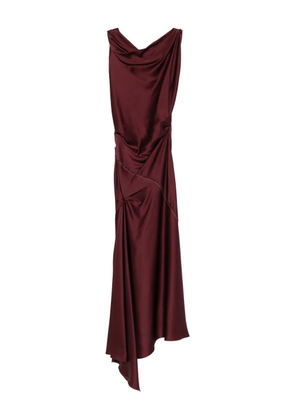 Victoria Beckham Posy draped midi dress - Red