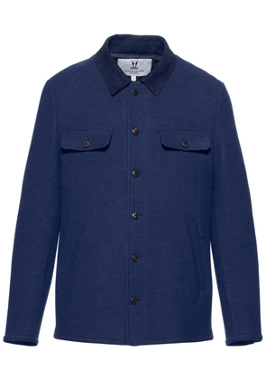 Norwegian Wool Oslo wool shirt jacket - Blue