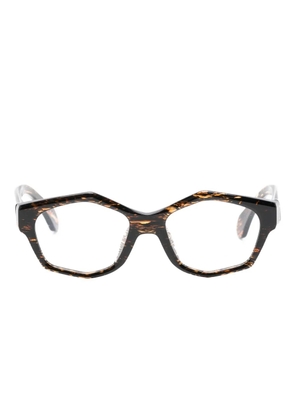 Alain Mikli geometric glasses - Brown