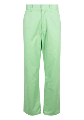 Supreme straight-leg cotton trousers - Green
