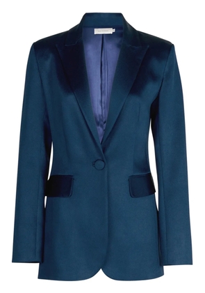 Silvia Tcherassi Rebeca floral-embroidered blazer - Blue