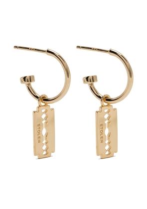 Stolen Girlfriends Club Stolen Razor Sleepers earrings - Gold