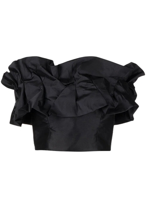 Bambah ruched off-shoulder top - Black