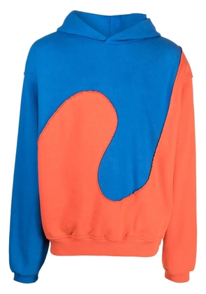 ERL two-tone pullover hoodie - Blue