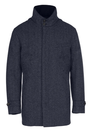 Norwegian Wool virgin wool-cashmere blend coat - Blue