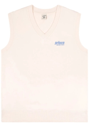 Sporty & Rich Prince embroidered-logo vest - Neutrals