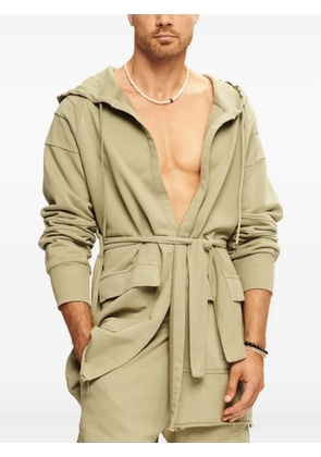SEROYA Atlas hooded belted jacket - Neutrals